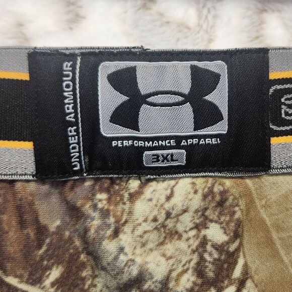 Under Armour Mens ColdGear Odorblock Mossy Oak Camo Leggings 3XL Outdoor Hunting - Picture 4 of 5